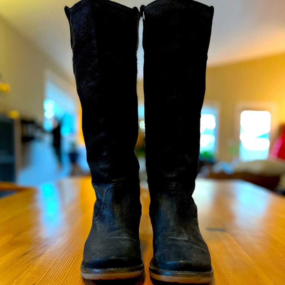 Frye suede riding boots